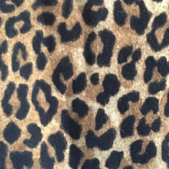 JONES NEW YORK Leopard Print Wool Poncho Cape O/S - Picture 6 of 6